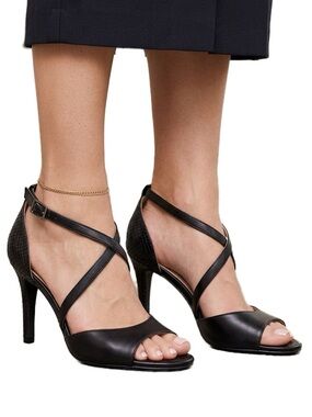 Marc Fisher Black Bermuda Dress Sandals
